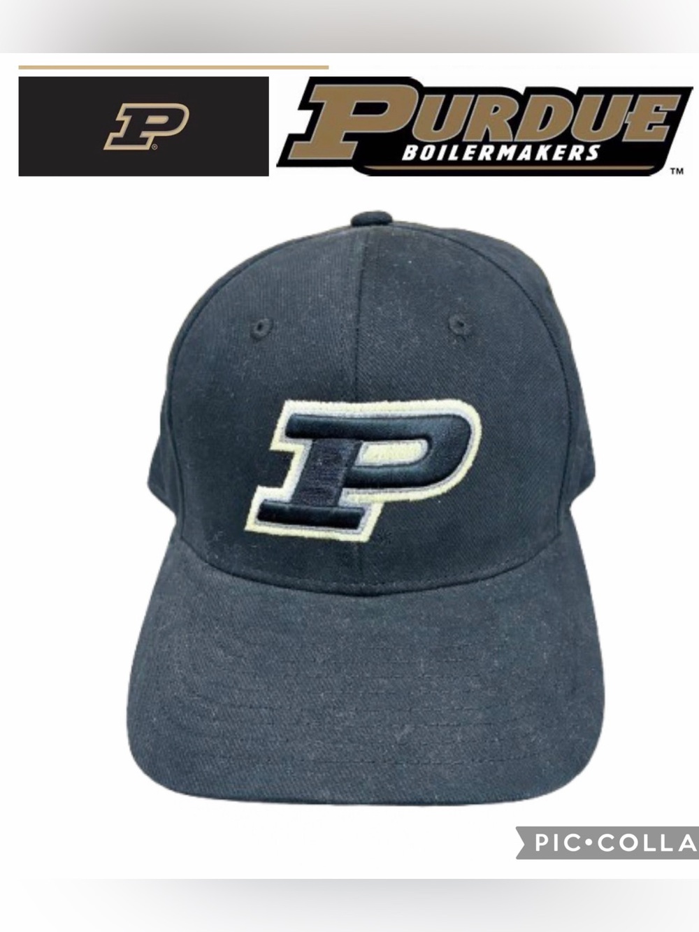 ⚾️$15⚾️ NEW Purdue Boilermakers University Baseball Cap Hat Black Unisex Men’s